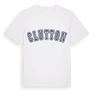 Clutton college t-shirt – ekologisk bomull t-shirt från Pinshirt