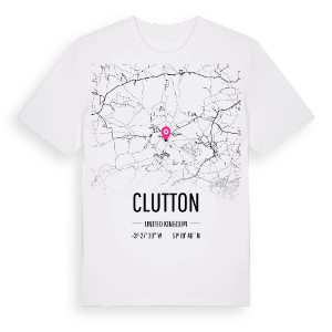 Clutton karta t-shirt – ekologisk bomull t-shirt från Pinshirt