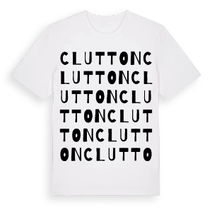Clutton ordlek t-shirt – ekologisk bomull t-shirt från Pinshirt
