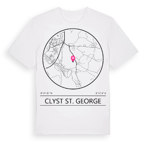 Clyst St. George t-shirt – ekologisk bomull t-shirt från Pinshirt