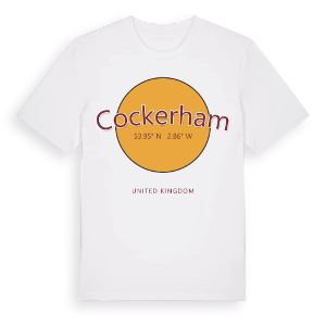 Cockerham cirkel t-shirt – ekologisk bomull t-shirt från Pinshirt