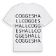 Coggeshall ordlek t-shirt