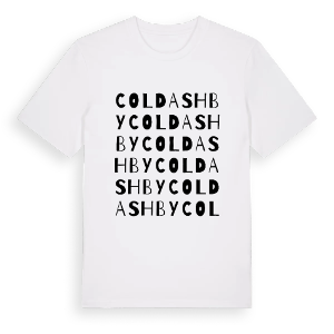 Cold Ashby ordlek t-shirt – ekologisk bomull t-shirt från Pinshirt