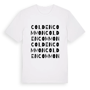Colden Common ordlek t-shirt – ekologisk bomull t-shirt från Pinshirt