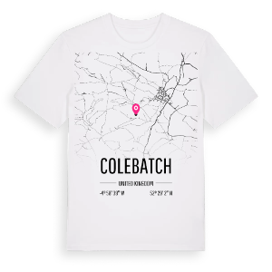 Colebatch karta t-shirt – ekologisk bomull t-shirt från Pinshirt