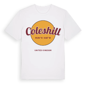 Coleshill cirkel t-shirt – ekologisk bomull t-shirt från Pinshirt