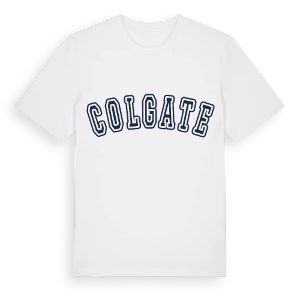 Colgate college t-shirt – ekologisk bomull t-shirt från Pinshirt