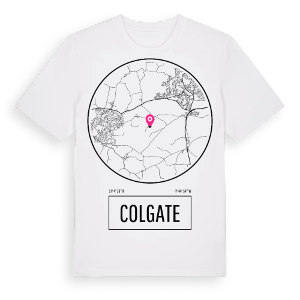 Colgate t-shirt – ekologisk bomull t-shirt från Pinshirt