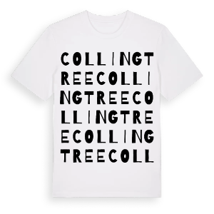Collingtree ordlek t-shirt – ekologisk bomull t-shirt från Pinshirt