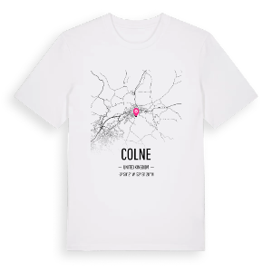 Colne karta t-shirt – ekologisk bomull t-shirt från Pinshirt