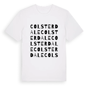 Colsterdale ordlek t-shirt – ekologisk bomull t-shirt från Pinshirt