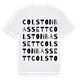 Colston Bassett ordlek t-shirt