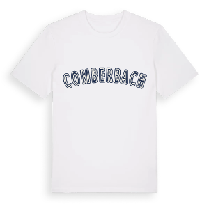Comberbach college t-shirt – ekologisk bomull t-shirt från Pinshirt