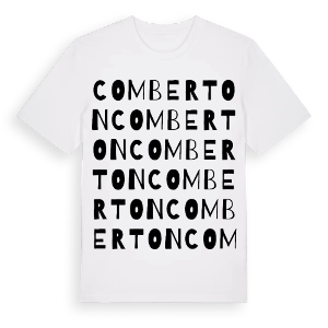 Comberton ordlek t-shirt – ekologisk bomull t-shirt från Pinshirt