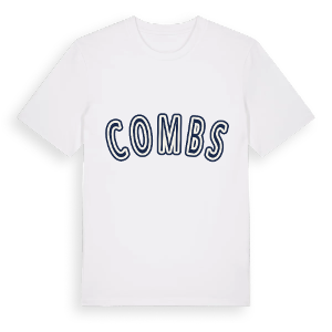 Combs college t-shirt – ekologisk bomull t-shirt från Pinshirt