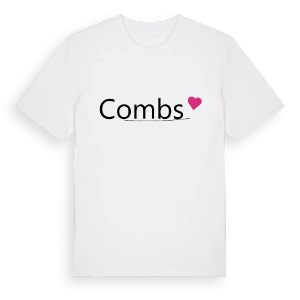 Combs hjärta t-shirt – ekologisk bomull t-shirt från Pinshirt