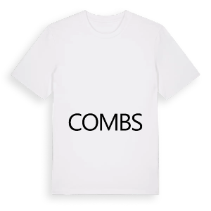 Jag älskar Combs t-shirt stort tryck – ekologisk bomull t-shirt från Pinshirt