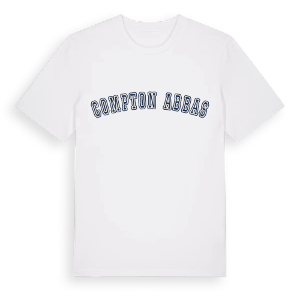 Compton Abbas college t-shirt – ekologisk bomull t-shirt från Pinshirt