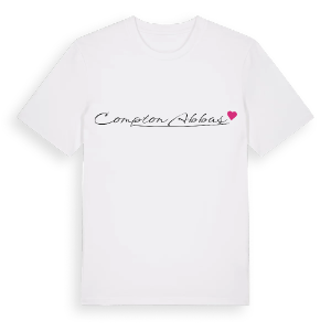 Compton Abbas hjärta t-shirt – ekologisk bomull t-shirt från Pinshirt
