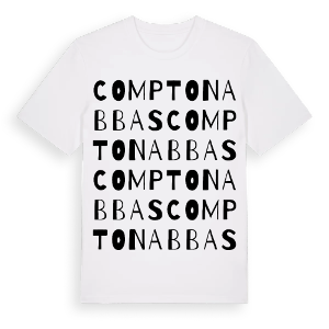 Compton Abbas ordlek t-shirt – ekologisk bomull t-shirt från Pinshirt