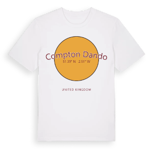 Compton Dando cirkel t-shirt – ekologisk bomull t-shirt från Pinshirt