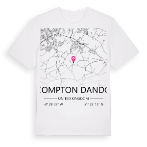Compton Dando karta t-shirt – ekologisk bomull t-shirt från Pinshirt