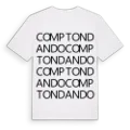 Compton Dando ordlek t-shirt