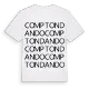 Compton Dando ordlek t-shirt