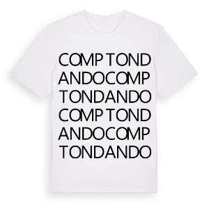 Compton Dando ordlek t-shirt – ekologisk bomull t-shirt från Pinshirt