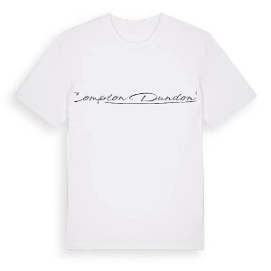 Compton Dundon hjärta t-shirt – ekologisk bomull t-shirt från Pinshirt