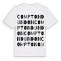 Compton Dundon ordlek t-shirt