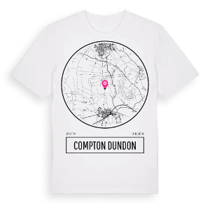 Compton Dundon t-shirt – ekologisk bomull t-shirt från Pinshirt