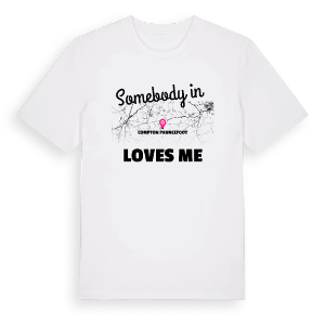 Någon i Compton Pauncefoot älskar mig t-shirt – ekologisk bomull t-shirt från Pinshirt