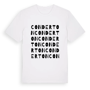 Conderton ordlek t-shirt – ekologisk bomull t-shirt från Pinshirt