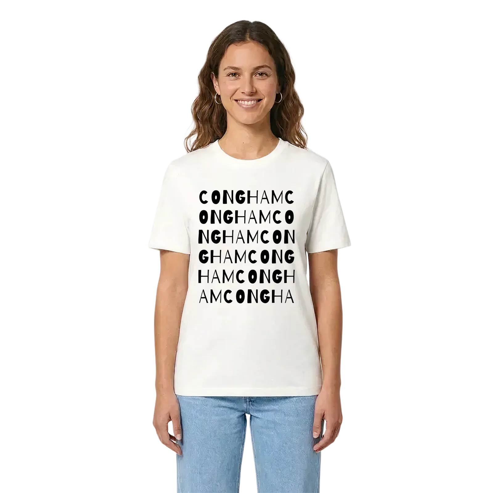 Congham ordlek t-shirt – White, i miljö