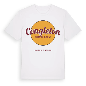 Congleton cirkel t-shirt – ekologisk bomull t-shirt från Pinshirt