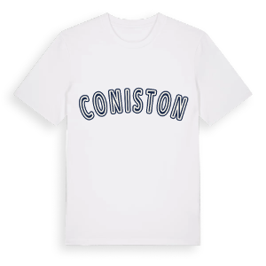 Coniston college t-shirt – ekologisk bomull t-shirt från Pinshirt