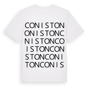 Coniston ordlek t-shirt – ekologisk bomull t-shirt från Pinshirt