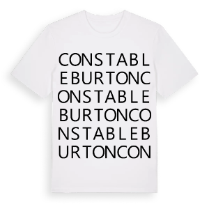 Constable Burton ordlek t-shirt – ekologisk bomull t-shirt från Pinshirt
