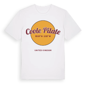 Coole Pilate cirkel t-shirt – ekologisk bomull t-shirt från Pinshirt