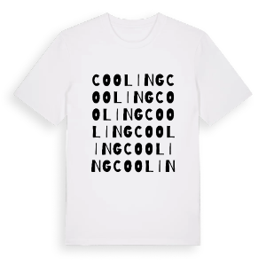 Cooling ordlek t-shirt – ekologisk bomull t-shirt från Pinshirt