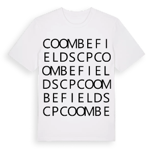 Coombe Fields CP ordlek t-shirt – ekologisk bomull t-shirt från Pinshirt