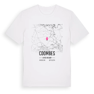 Coombes karta t-shirt – ekologisk bomull t-shirt från Pinshirt