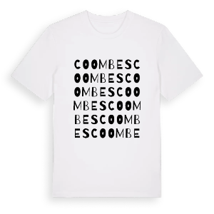 Coombes ordlek t-shirt – ekologisk bomull t-shirt från Pinshirt