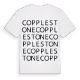 Copplestone ordlek t-shirt