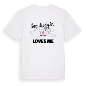 Någon i Coppull älskar mig t-shirt – ekologisk bomull t-shirt från Pinshirt