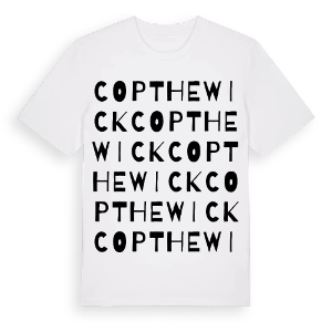 Copt Hewick ordlek t-shirt – ekologisk bomull t-shirt från Pinshirt