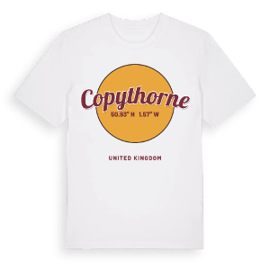 Copythorne cirkel t-shirt – ekologisk bomull t-shirt från Pinshirt