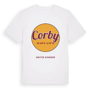Corby cirkel t-shirt – ekologisk bomull t-shirt från Pinshirt