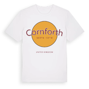 Cornforth cirkel t-shirt – ekologisk bomull t-shirt från Pinshirt